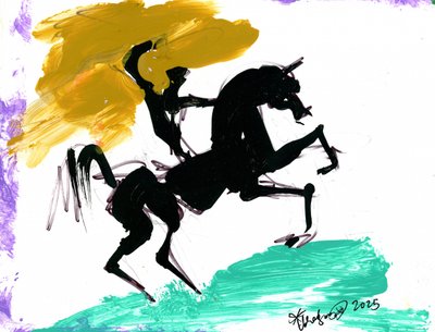 Dynamic Rearing Horse by Kanat Ibragimov