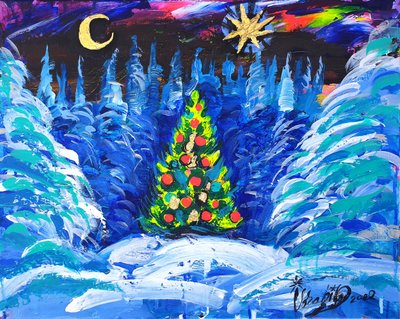 Magical Winter Night by Kanat Ibragimov