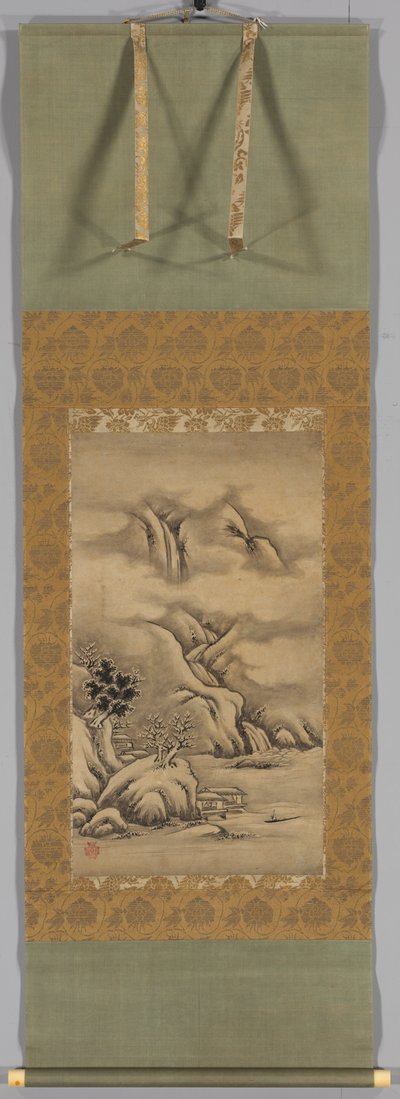 Seasonal Landscapes: Winter, mid- to late 1500s by Kano Hideyori