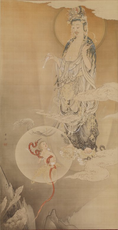 The Bodhisattva Kannon, 1883 by Kano Hogai
