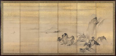 Summer and Winter Landscapes (one of a pair) by Kano Naonobu