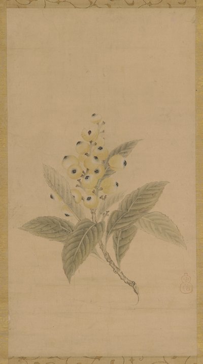 A Branch of Medlars by Kanō Tan’yū