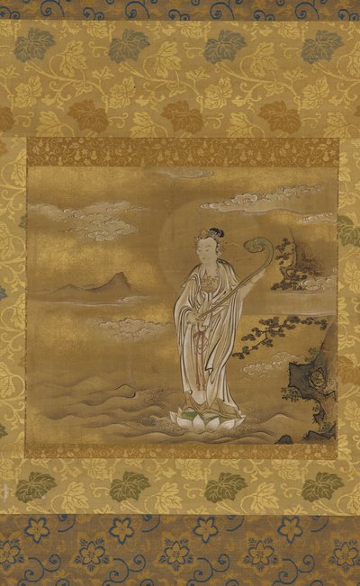 Bodhisattva crossing the sea by Kanō Tan’yū