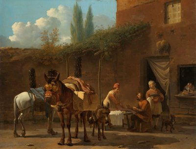 Muleteers at an Inn by Karel Du Jardin
