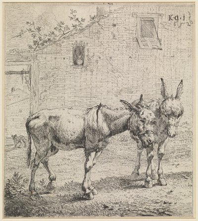 The Two Donkeys by Karel Dujardin