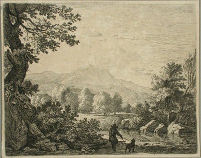 Landscape with Man and Dog by Karel Dujardin