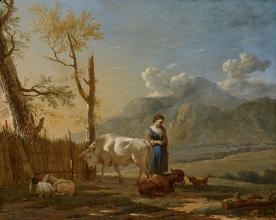 Landscape with a Shepherdess by Karel Dujardin