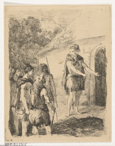 Kaibar hospitably received by Borgar Aeddon (series title) by Karel Frederik Bombled