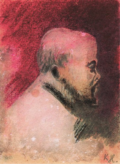 Portrait of the Poet Paul Verlaine by Karel Hlavácek