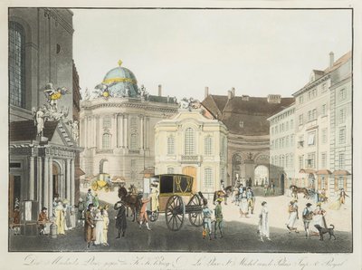 The Saint Michael Square in Vienna by Karel Postl