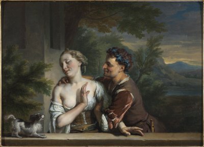 A Man Trying to Embrace a Woman by Karel de Moor