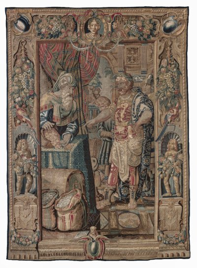 Antony and Cleopatra (Antony Conquers Pelusium) by Karel van II Mander