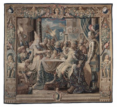 Cleopatra Entertains Antony by Karel van II Mander