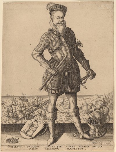 Robert Dudley, Earl of Leicester by Karel van Sichem after Christoffel