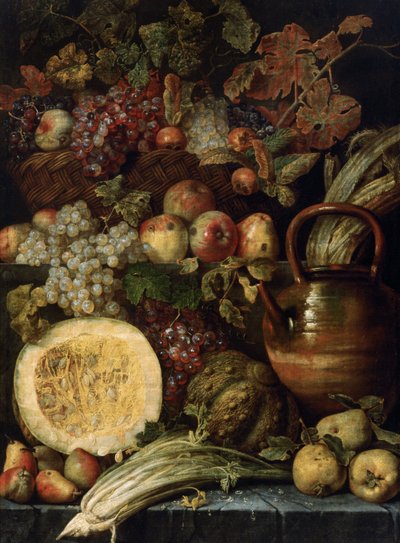 Still Life with Fruit by Karel van Vogelaer