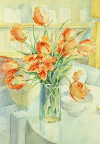 Artists Tulips in the Drawing Room by Karen Armitage