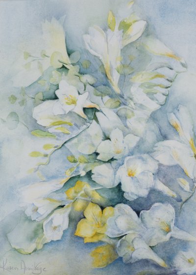 Freesia Eldus, Giant White by Karen Armitage