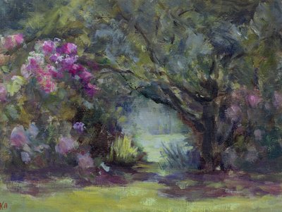 Garden at Curanilahue, Chile by Karen Armitage