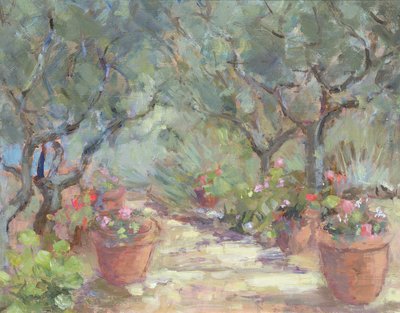 Garden in Porto Ercole, Italy by Karen Armitage