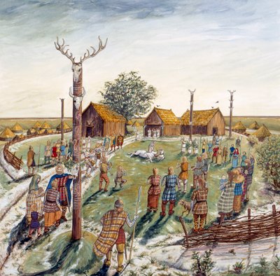 Danebury Hill Fort, c2nd century BC, c1990-2010 by Karen Guffogg
