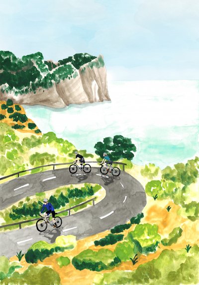 Coastal Cycling Adventure by Karen Menzenbach