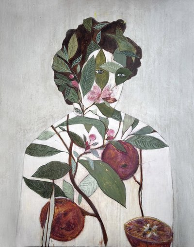 Botanical Figure with Oranges by Karenina Fabrizzi