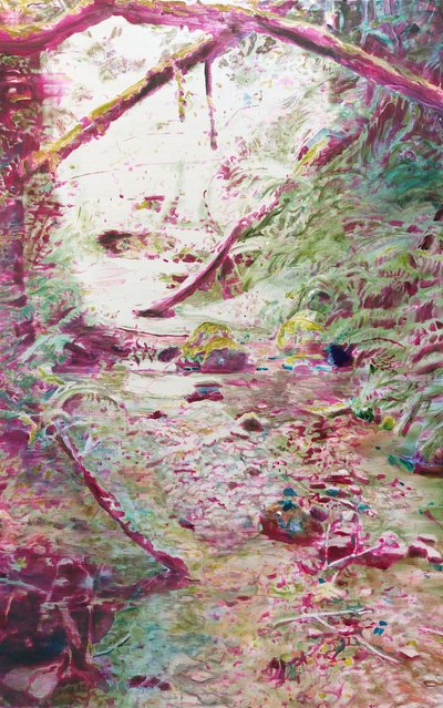 Vibrant Forest Stream by Karin Bos