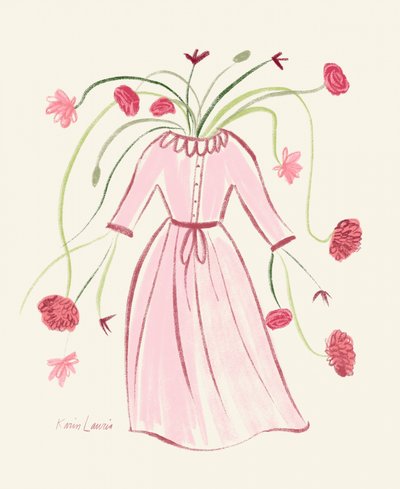 Blooming Pink Dress by Karin Lauria