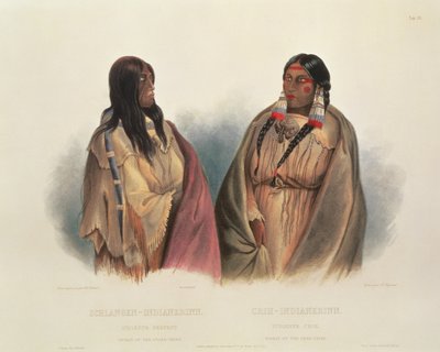 Woman of the Snake-Tribe and Woman of the Cree-Tribe, plate 33 from volume 2 of 