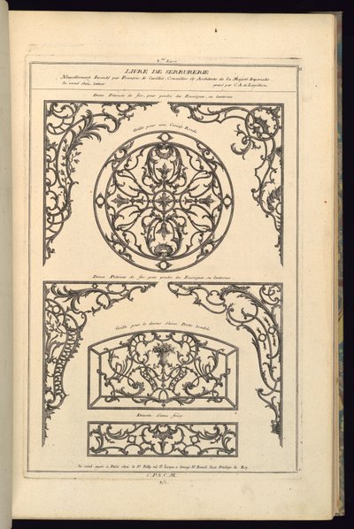 Deux Potences de Fer, pour Pendre des Enseignes, ou Lanternes by Karl Albert von Lespilliez