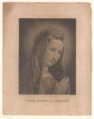 Mary in Prayer (Ecce Ancilla Domini) by Karl Barth