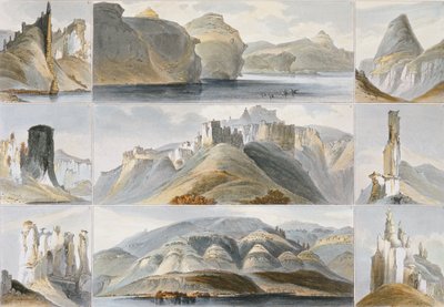 Remarkable Hills on the Upper Missouri, plate 34 from Volume 2 of 