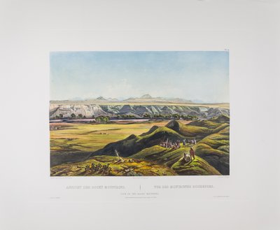 View of the Rocky Mountains, Bodmer