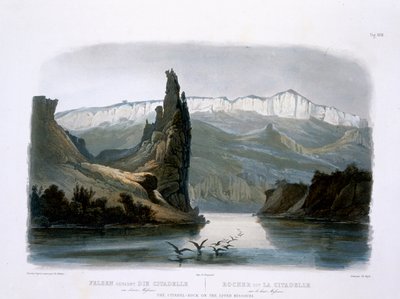 The Citadel Rock on the Upper Missouri, plate 18 from Volume 1 of 