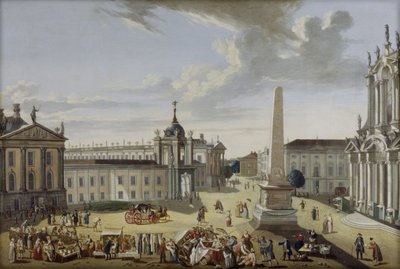 Old Market Potsdam - View into Schlossstrasse by Karl Christian Wilhelm Baron