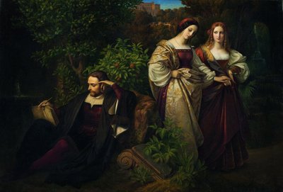 Torquato Tasso and the Two Leonores by Karl Ferdinand Sohn