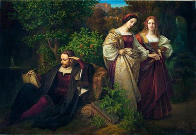 Torquato Tasso and the Two Leonores by Karl Ferdinand Sohn
