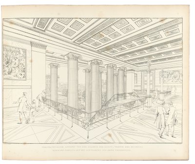 Altes Museum Berlin: View of the Staircase by Karl Friedrich Schinkel