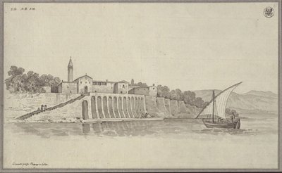View of the Former Franciscan Monastery St. Bernardin between Portoroz and Piran in Istria, Slovenia by Karl Friedrich Schinkel