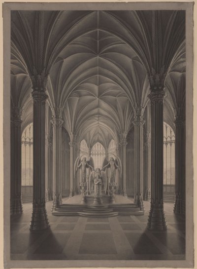 Berlin. Charlottenburg Palace, Palace Park, Mausoleum of Queen Louise. Interior by Karl Friedrich Schinkel
