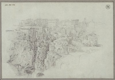 View of Tivoli over the Aniene Valley by Karl Friedrich Schinkel
