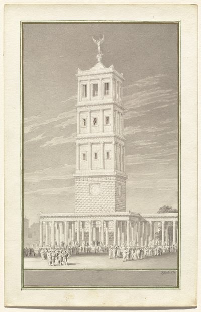 Campanile of a Cathedral for Berlin by Karl Friedrich Schinkel