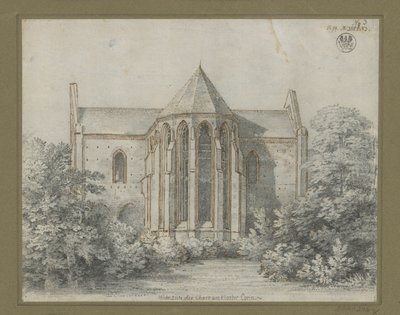 Chorin Monastery. View of the Church from the East by Karl Friedrich Schinkel