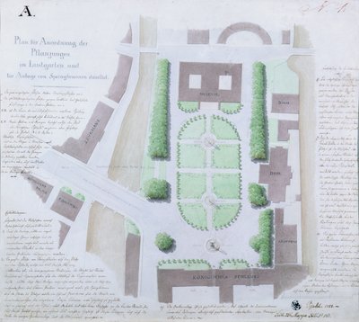 Redesigning the Lustgarten, 1828 by Karl Friedrich Schinkel