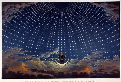 Scenography for The Magic Flute, Opera by Wolfgang Amadeus Mozart by Karl Friedrich Schinkel