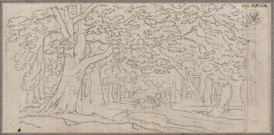 Forest Landscape with a Winding Path by Karl Friedrich Schinkel
