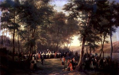 Lunch Given by Louis-Philippe for Queen Victoria in the Forest of Eu, 6th September 1843, 1844 by Karl Girardet