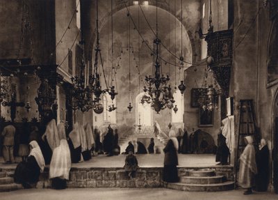 Bethlehem, Service in the Church of the Nativity by Karl Grober
