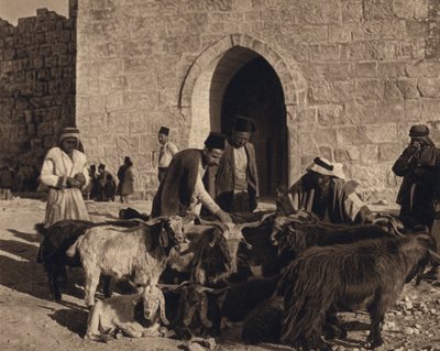 Jerusalem, Market at the Gate of Herod by Karl Grober