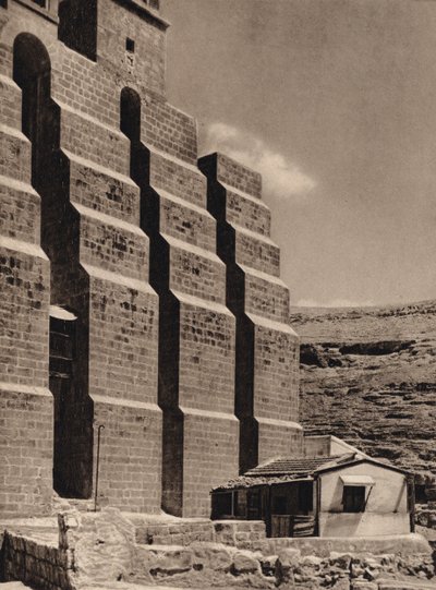 Mar Saba, Buttresses of the Monastery Church by Karl Grober